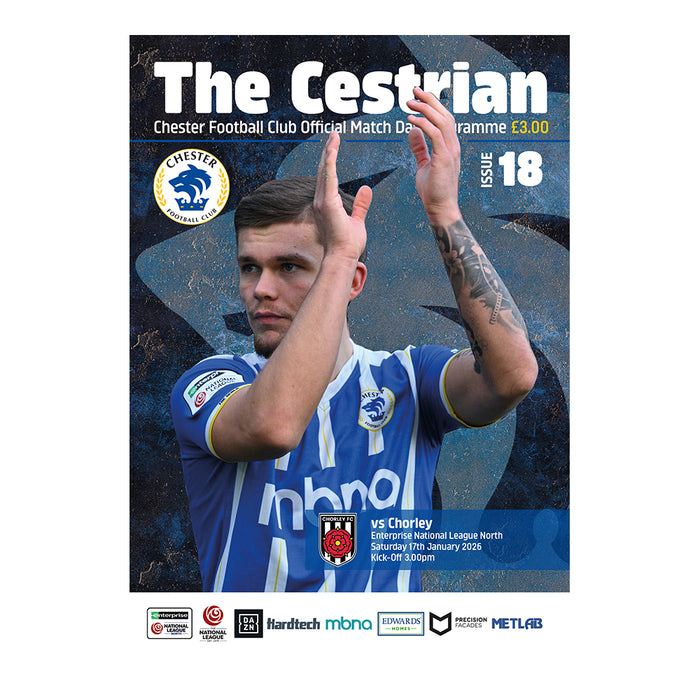 2025/26 #18 Chester v Chorley 17.01.26 National League North Printed Programme