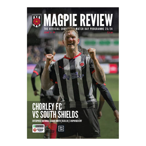 2025/26 #19 Chorley v South Shields National League North 10.03.26 Printed Programme