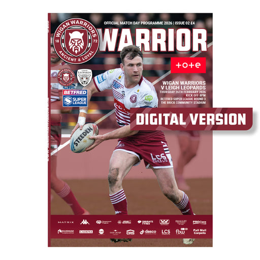 2026 #02 Wigan Warriors v Leigh Leopards Betfred Super League 26.02.26 Digital PDF Programme