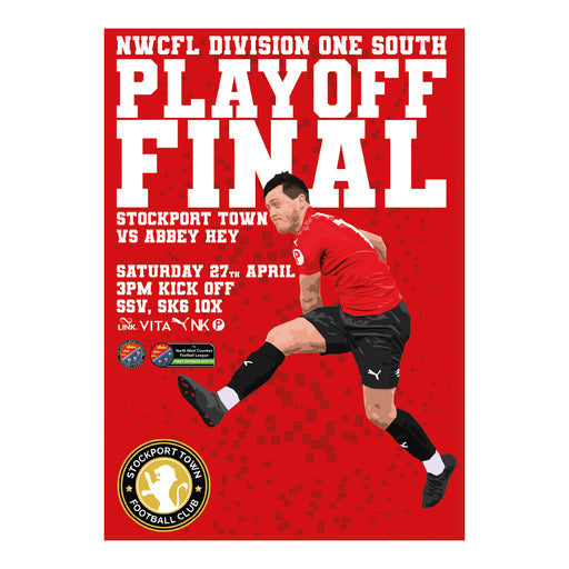 2023/24 #21 Digital Stockport Town v Abbey Hey NWCFL Play-Off Final 27.04.24 Digital PDF Programme