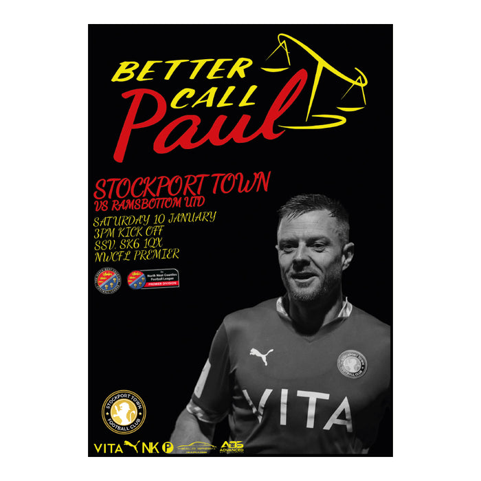 2025/26 #21 Stockport Town v Ramsbottom United NWCFL 10.01.26 Printed Programme