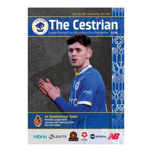 2023/24 #22 Chester v Spennymoor Town National League North 24.02.24 Printed Programme