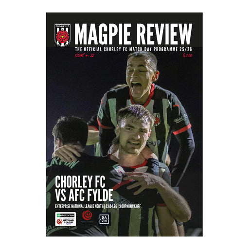 2025/26 #22 Chorley v AFC Fylde National League North 03.04.26 Printed Programme