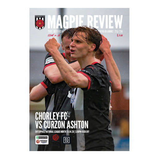 2025/26 #23 Chorley v Curzon Ashton National League North 11.04.26 Printed Programme