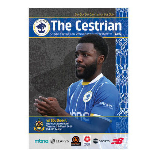 2023/24 #24 Chester v Southport National League North 12.03.24 Printed Programme