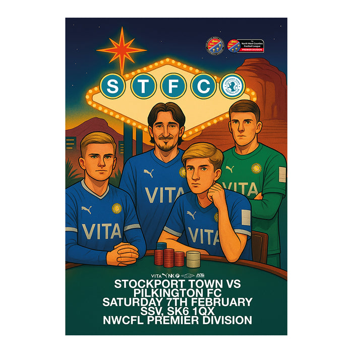2025/26 #24 Stockport Town v Pilkington NWCFL 07.02.26 Printed Programme