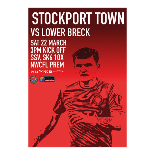 2024/25 #26 Digital Stockport Town v Lower Breck NWCFL 22.03.25 Digital PDF Programme
