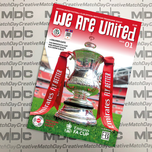 Ashton United v Squires Gate FA Cup Programme