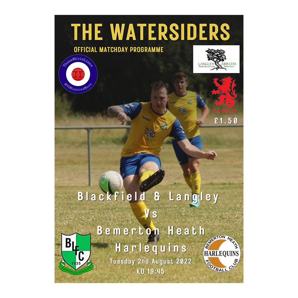 Blackfield & Langley Football Club Programmes