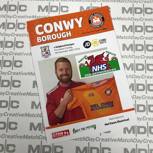 Conwy Borough v Holyhead Hotspur Programme