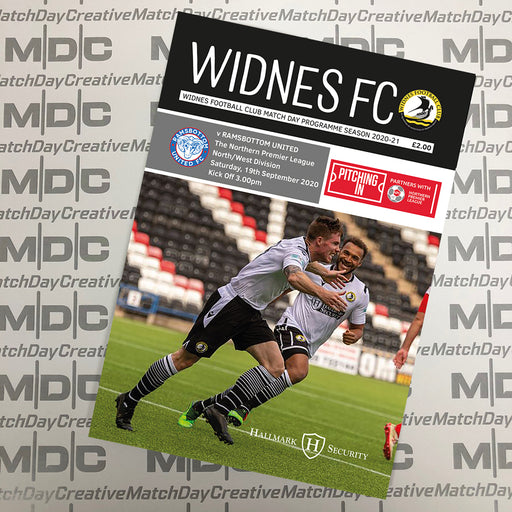 Widnes v Ramsbottom United Programme