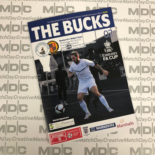 Buxton v Belper Town FA Cup Programme