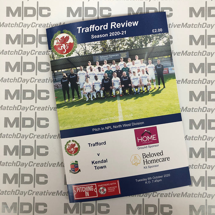 Trafford v Kendal Town Programme