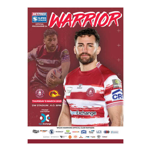 02 Wigan Warriors v Catalans Dragons Betfred Super League 09.03.23 Digital Programme