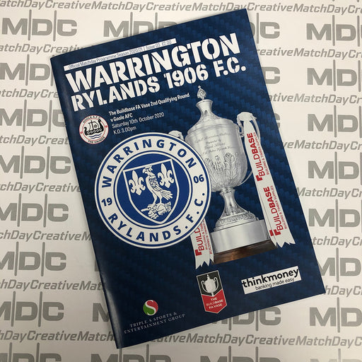 Warrington Rylands v Goole Programme