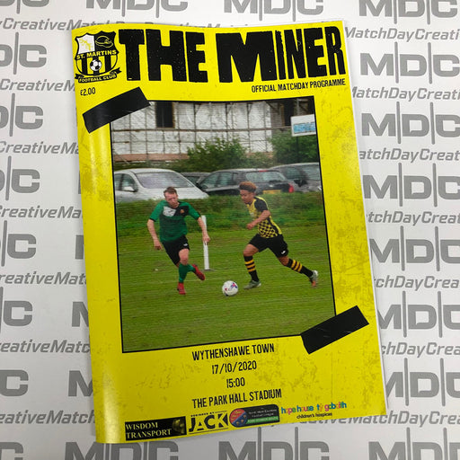 St Martins v Wythenshawe Town Programme