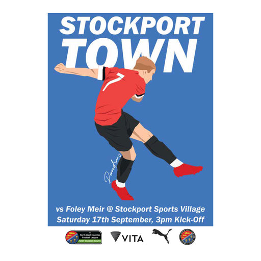 2022/23 #03 Stockport Town v Foley Meir NWCFL 17.09.22 Printed Programme