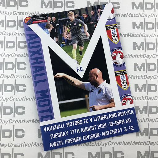 2021/22 #03 Vauxhall Motors v Litherland REMYCA NWCFL 17.08.21 Programme