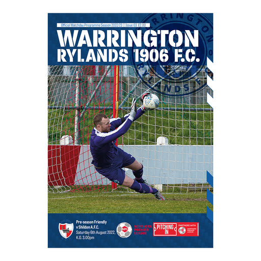2022/23 #03 Warrington Rylands v Shildon 06.08.22 Pre-season Programme