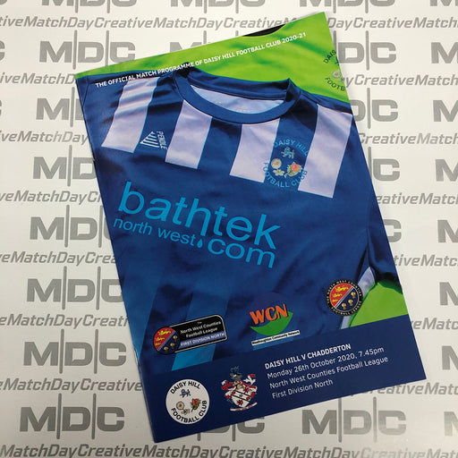 Daisy Hill v Chadderton Programme