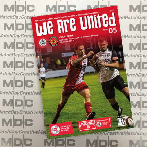 Ashton United v Mickleover Programme