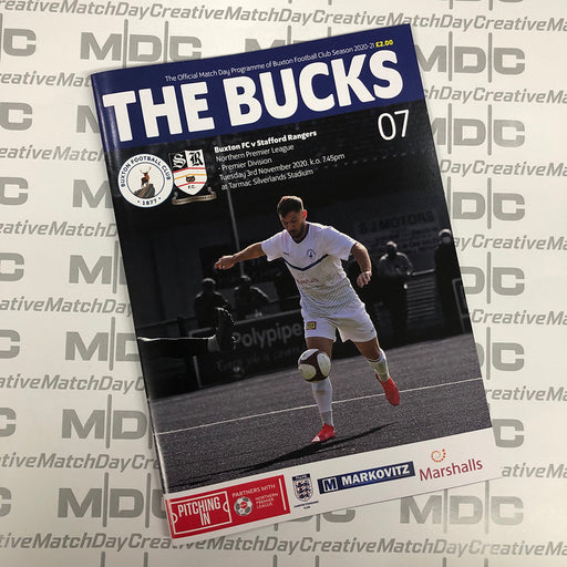 Buxton v Stafford Rangers Programme