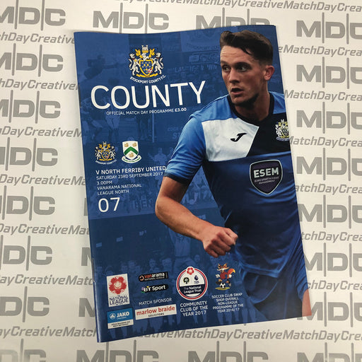 Stockport County v North Ferriby United Programme