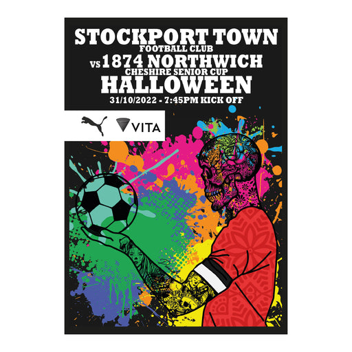 2022/23 #08 Digital Stockport Town v 1874 Northwich Cheshire Senior Cup 1st Round 31.10.22 Digital PDF Programme