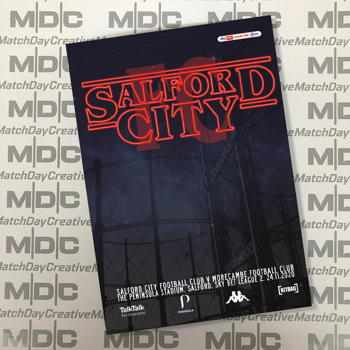 2020/21 #10 Salford City v Morecambe SkyBet League 2 24.11.20 Programme
