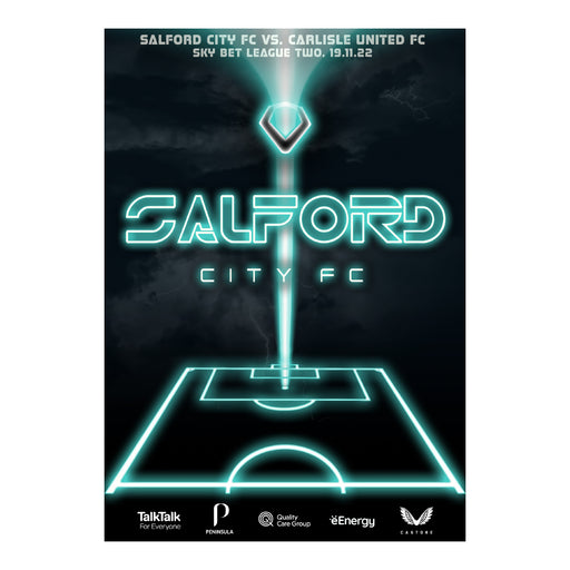 2022/23 #11 Salford City v Carlisle United SkyBet League 2 19.11.22 Programme