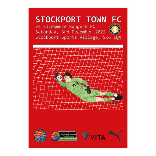 2022/23 #11 Digital Stockport Town v Ellesmere Rangers NWCFL 03.12.22 Digital PDF Programme