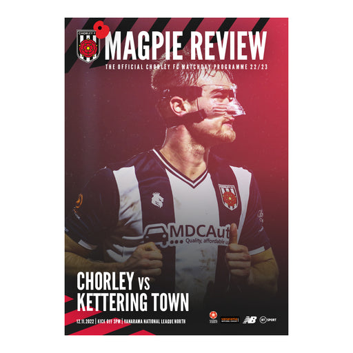 2022/23 #12 Chorley v Kettering Town National League North 12.11.22 Printed Programme