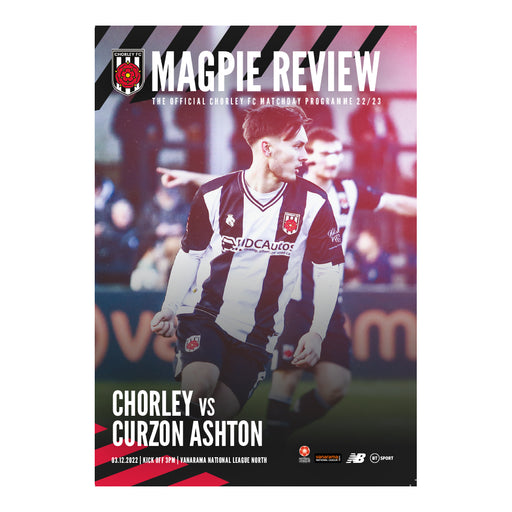 2022/23 #14 Chorley v Curzon Ashton National League North 03.12.22 Printed Programme