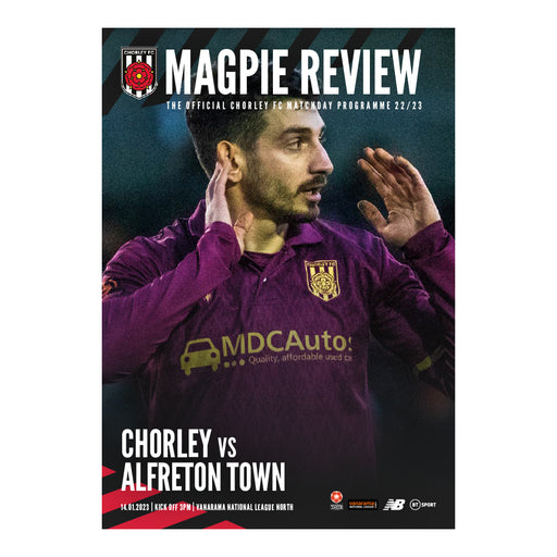 2022/23 #16 Chorley v Alfreton Town National League North 14.01.23 Printed Programme