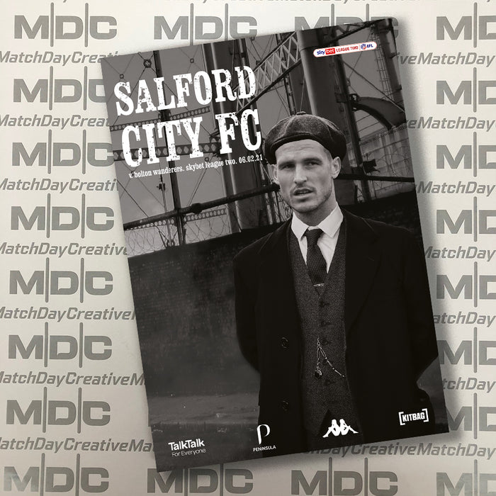 2020/21 #17 Salford City v Bolton Wanderers SkyBet League 2 06.02.21 Programme