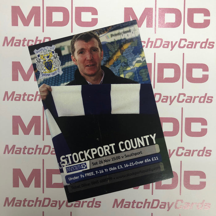 Stockport County Jim Gannon Trading Card