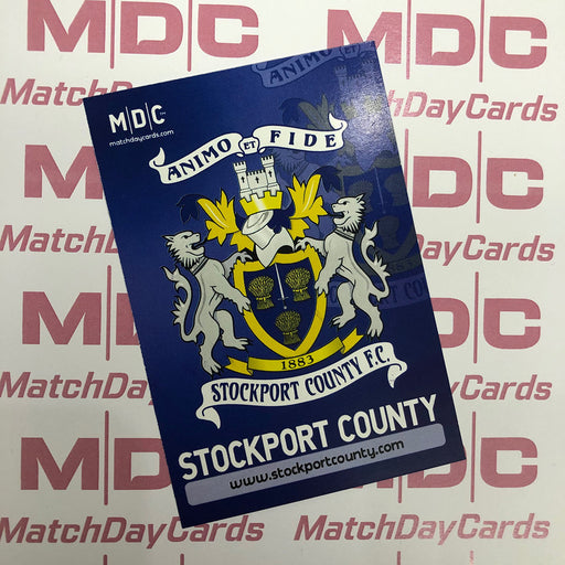 Stockport County Crest Trading Card