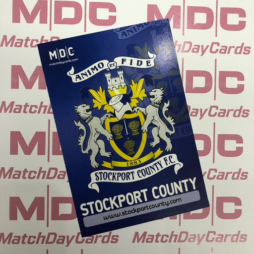 Stockport County Crest Trading Card