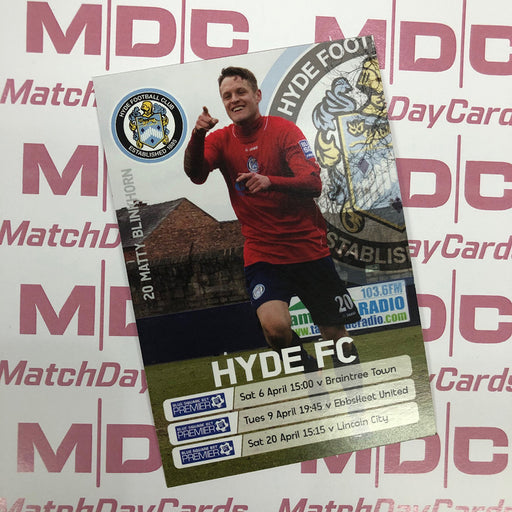 Hyde FC Matty Blinkhorn Trading Card