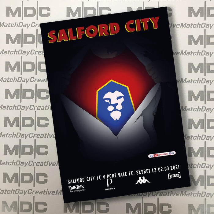 2020/21 #20 Salford City v Port Vale SkyBet League 2 02.03.21 Programme