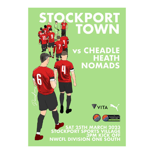 2022/23 #21 Digital Stockport Town v Cheadle Heath Nomads NWCFL 25.03.23 Digital PDF Programme