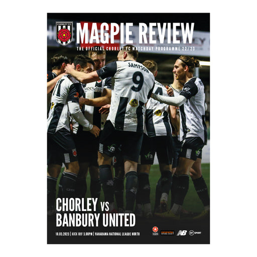 2022/23 #22 Chorley v Banbury United National League North 18.03.23 Printed Programme