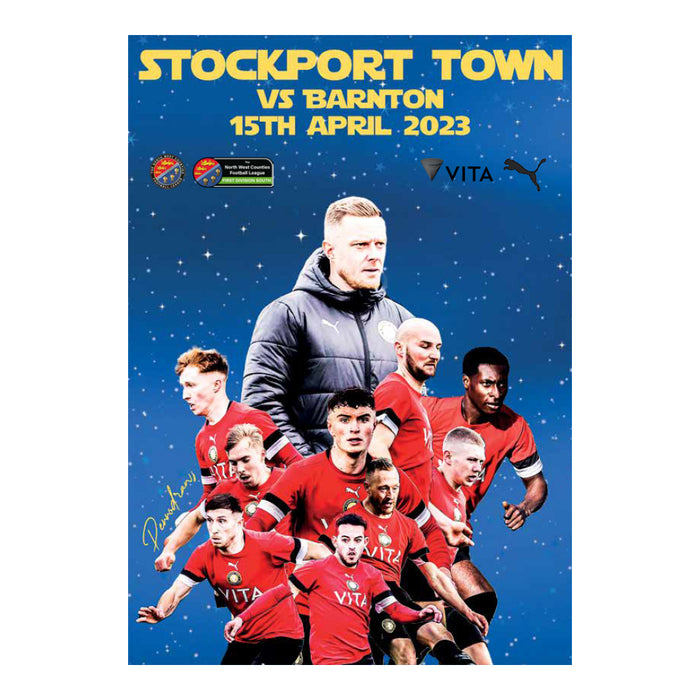 2022/23 #23 Stockport Town v Barnton NWCFL 15.04.23 Printed Programme