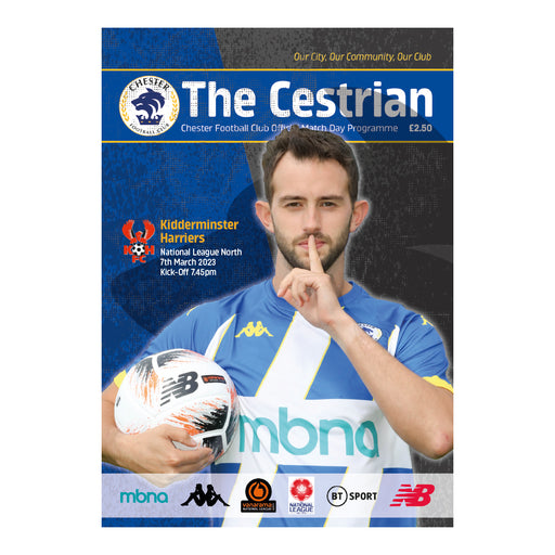 2022/23 #24 Chester v Kidderminster Harriers National League North 09.03.23 Printed Programme