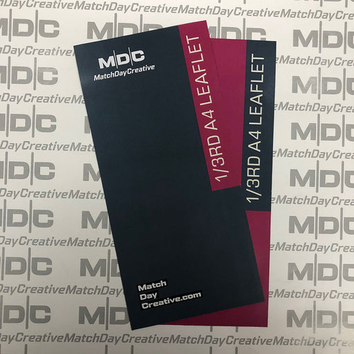 3rd A4 Double sided leaflet printing derbyshire
