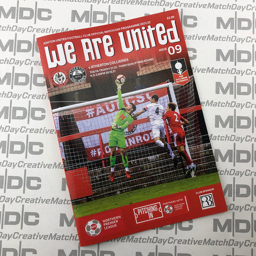 2021/22 #09 Ashton United v Atherton Collieries FA Trophy 30.10.21 Programme