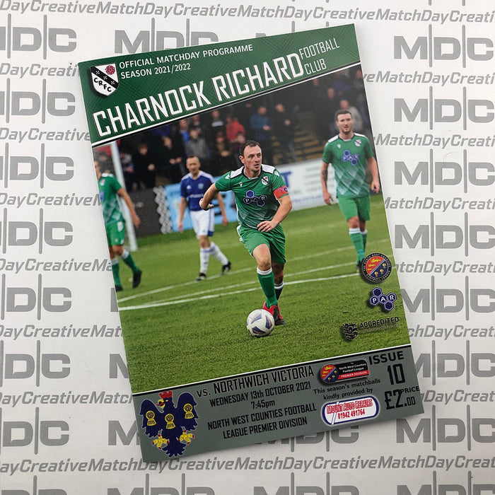 2021/22 #10 Charnock Richard v Northwich Victoria NWCFL 13.10.21 Programme
