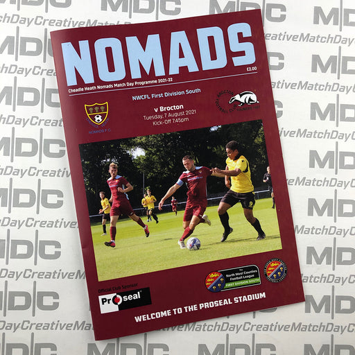 2021/22 #05 Cheadle Heath Nomads v Brocton 07.09.21 NWCFL Programme