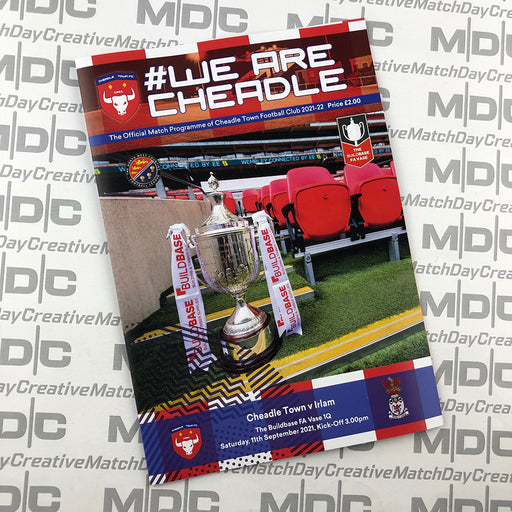 2021/22 #05 Cheadle Town v Irlam FA Vase 11.09.21 Programme