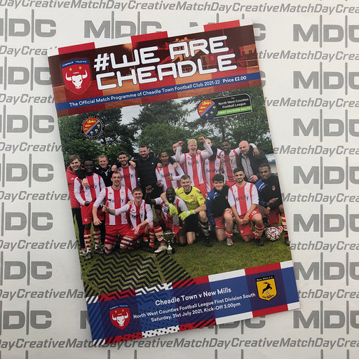 Cheadle Town v New Mills 31.07.21 programme